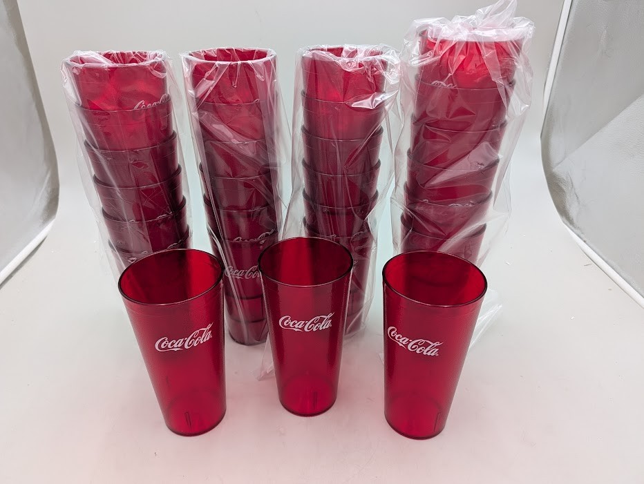 20-24oz Restaurant Grade Red Coca Cola Heavy-Duty Plastic Tumblers gallery