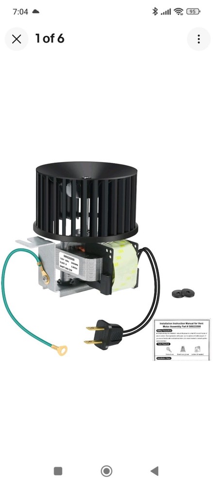 S89222000 Motor Assembly - Super Quiet & High Airflow Upgrade Replacement for