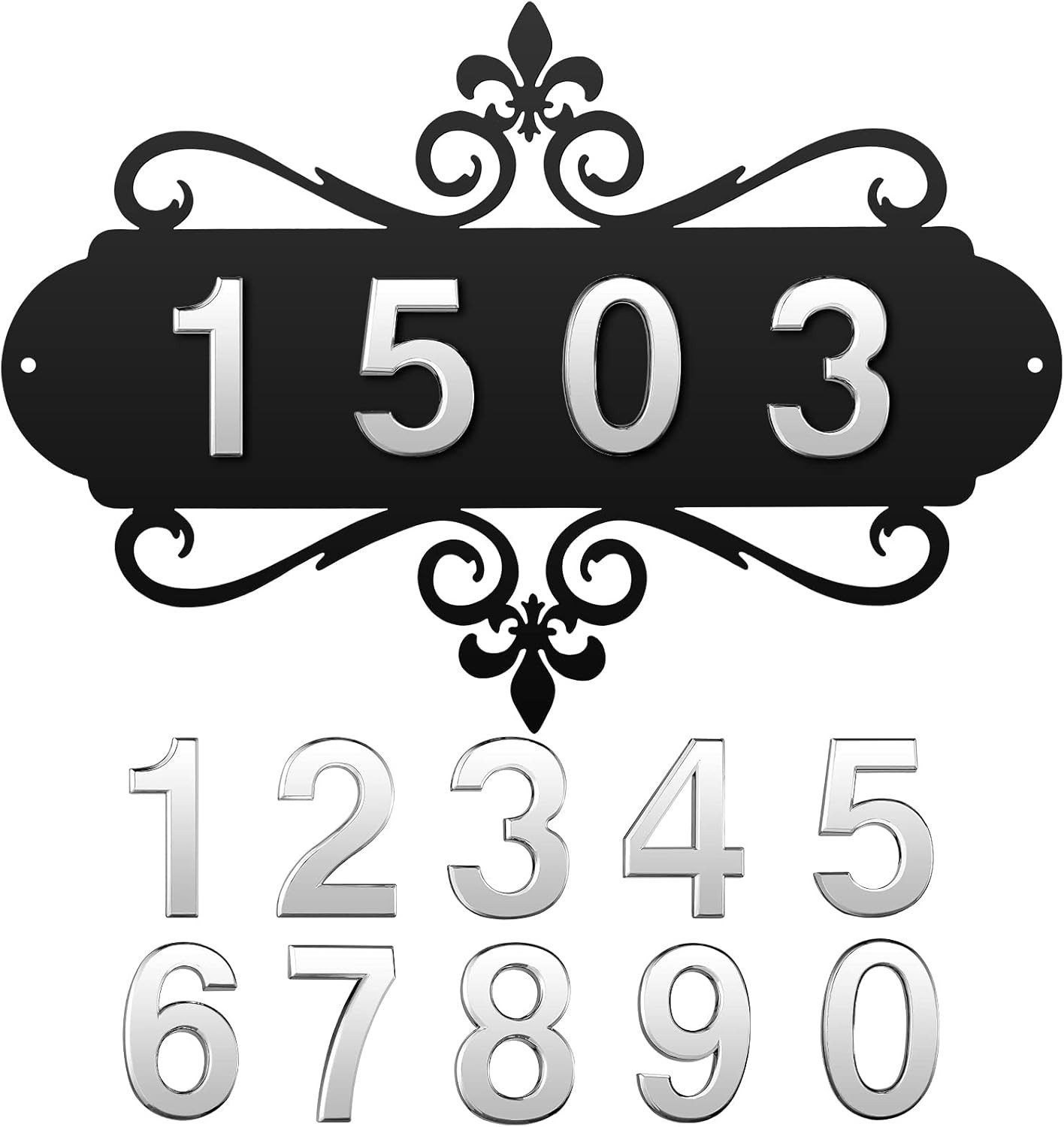 House Address Plaques Metal Address Sign Outside House Number Mailbox Number gallery