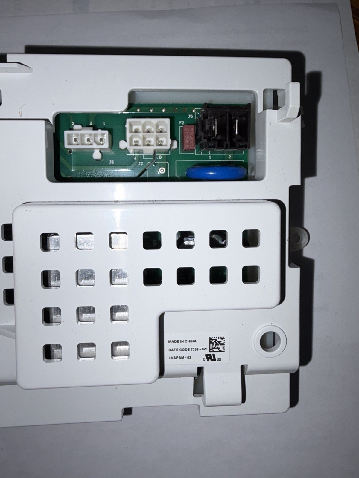 W10916478 Washer/Dryer Main Control Board Module Rev A White gallery