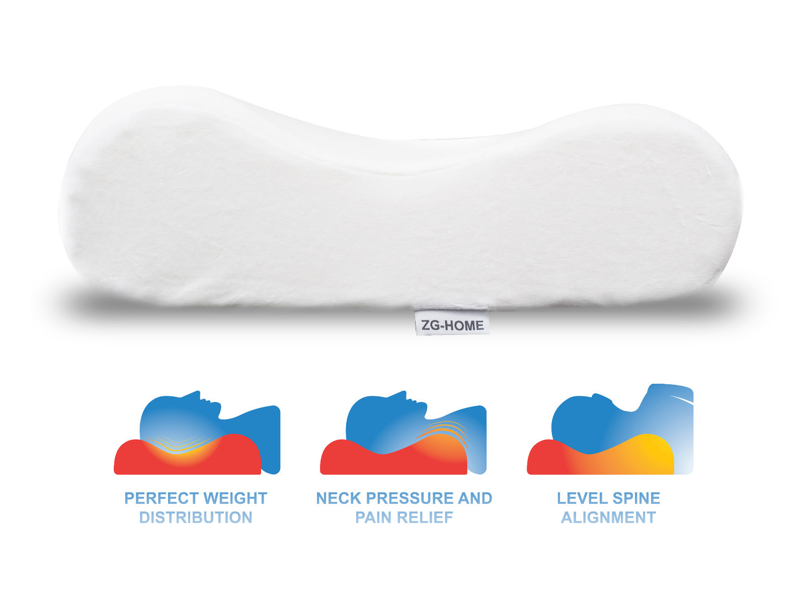 ZG-Home Memory Foam Queen with Velvet Cover, Support Orthopedic, Cervical Pillow gallery