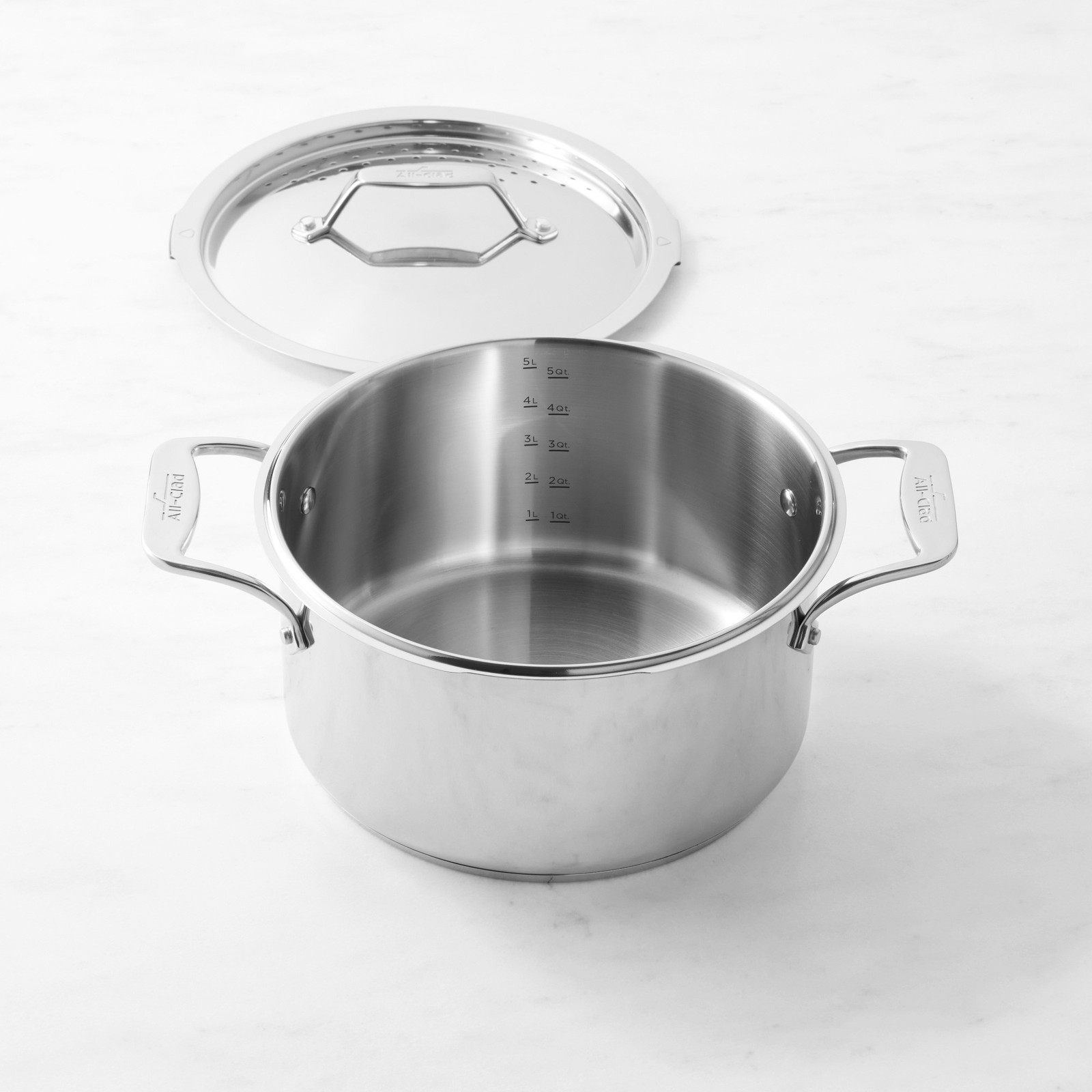 All-Clad Simply Strain Stainless-Steel Multipot with Strainer, 6-Qt NEW gallery