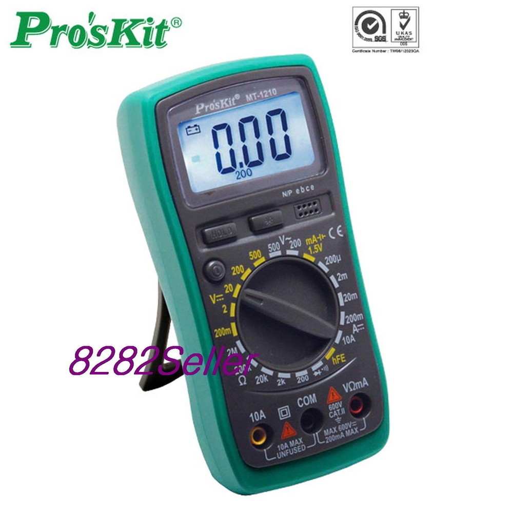 ProsKit (MT-1210) 3 1/2 Compact Digital Multimeter Test Instruments backlight