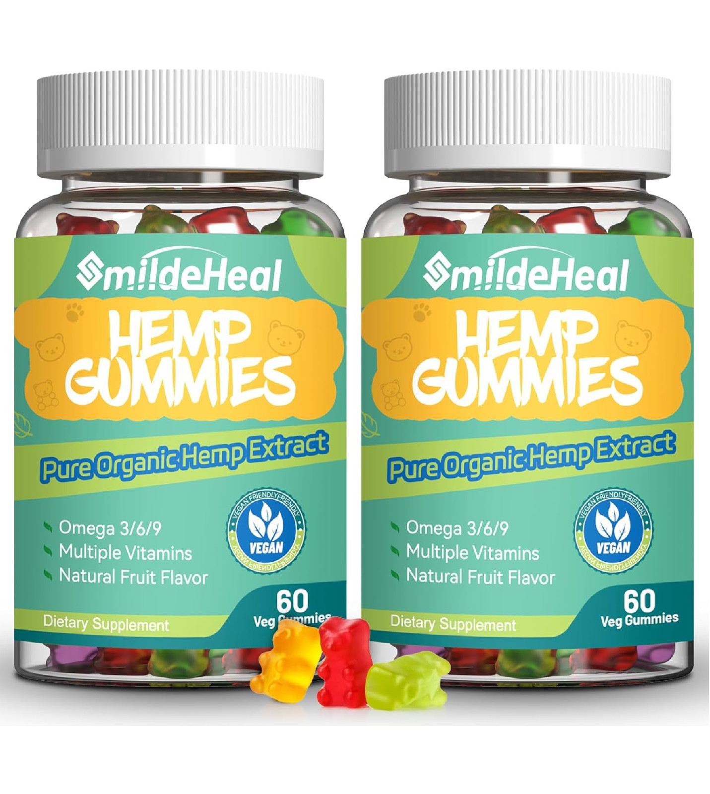 2 Pack Hemp Gummies, 1,500,000 Extra Strengthen Organic Hemp Gummies, Hemp Suppl gallery