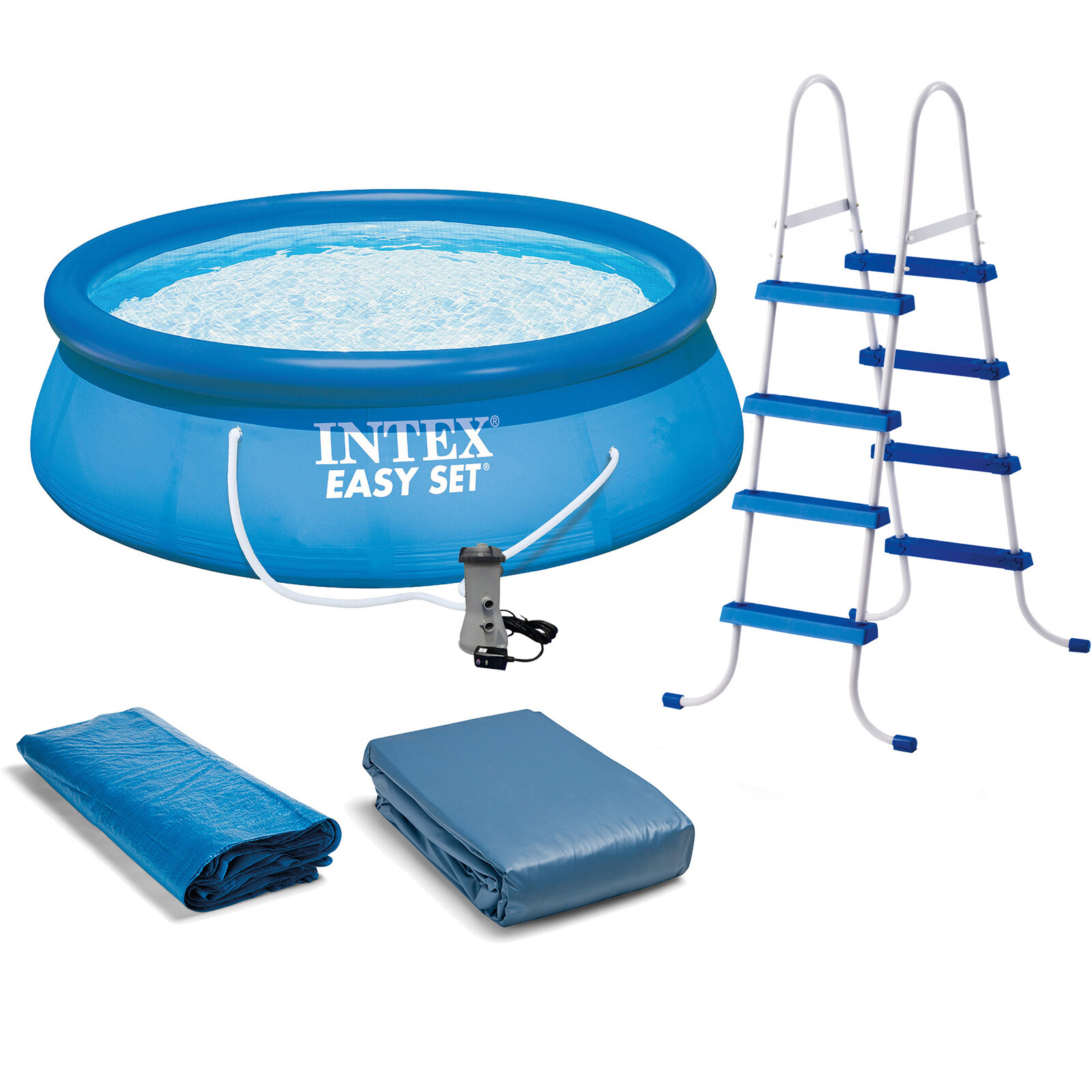 FAST FREE SHIP Intex 15'x48" Easy Set Above Ground Pool Set w/ Ladder & Pump gallery