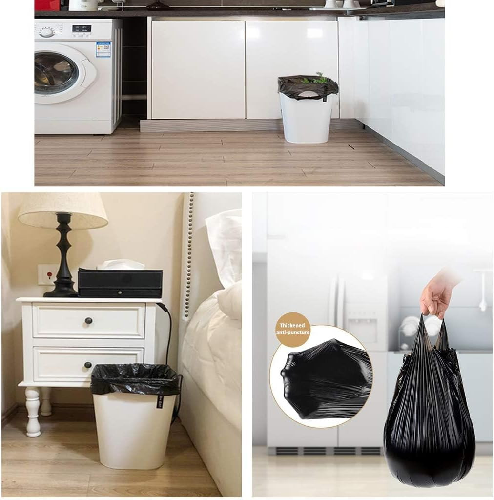 Small Trash Bags,5 Rolls 46X60 Cm 100 PCS 4 Gallon Garbage Bags, for Kitchen Bat gallery
