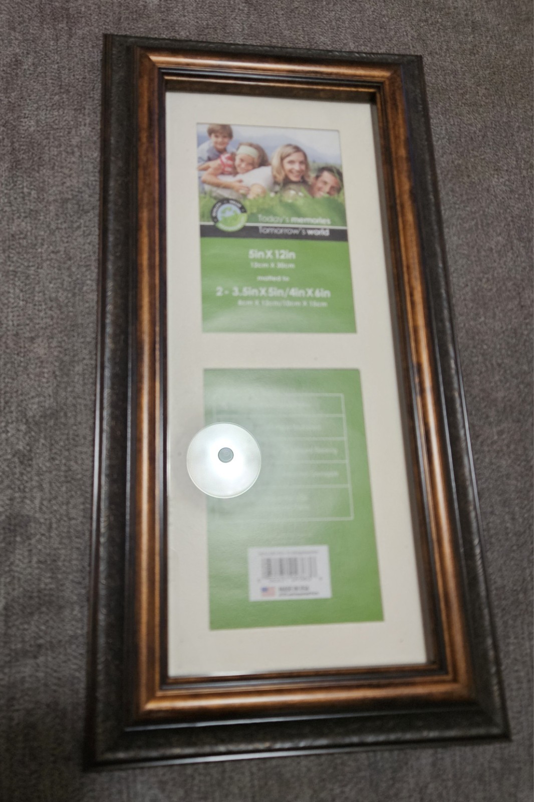Picture Frame 5x12 Inches Matted to 3.5x5 and 4x6 Inches gallery