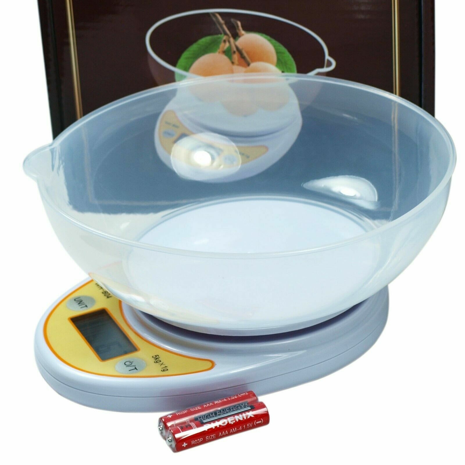 7Kg /15lbs x 1g Digital Kitchen Scale Diet Food Postal Scale with Removable Bowl gallery