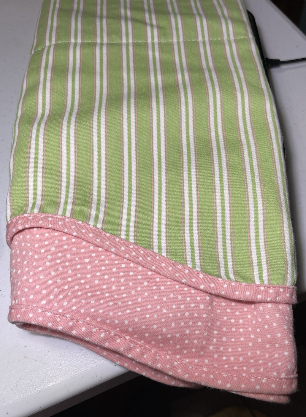 Waverly Home Classics Kids Valance Striped Green Pink Polka Dot Cotton gallery