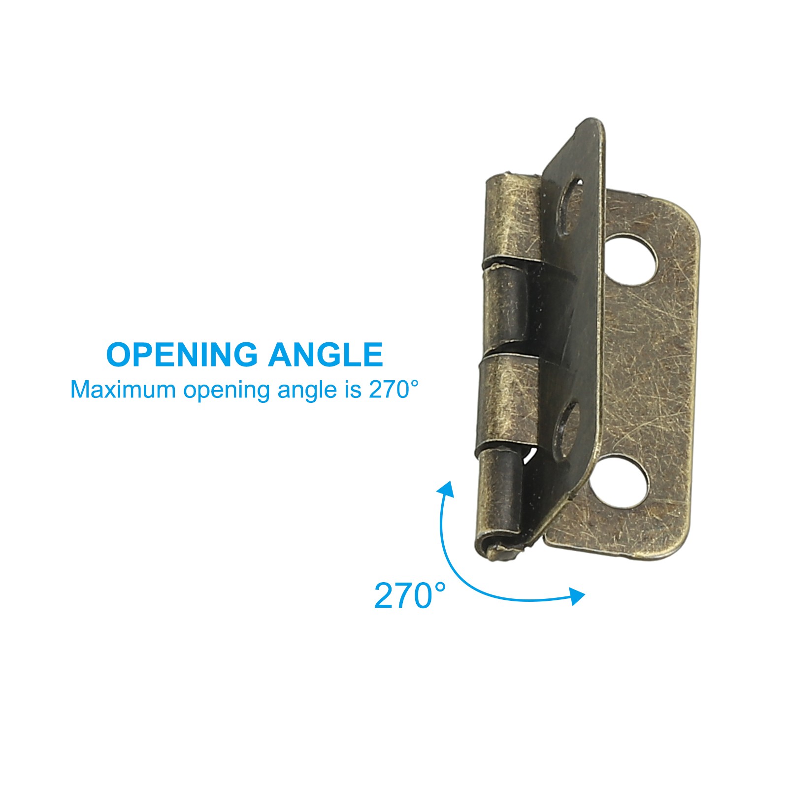 10 x Small Butt Hinges 3/4 Inch Mini Jewelry Box Hinge with Screw, Brown gallery