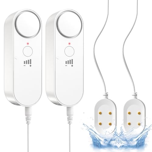 Water Leak Detector 2-Pack – 100dB Loud Alarm with 6.5ft Detection 2 Pack gallery