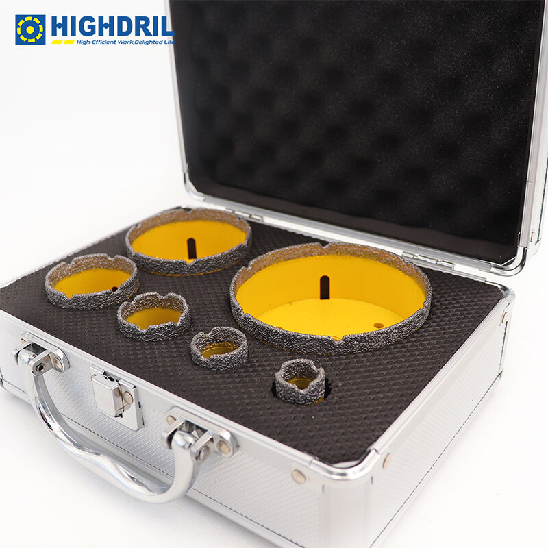 Diamond Drilling Core Bits Set 6pcs/box Cut Ceramic Marble Tile Hole Saw Cutter gallery