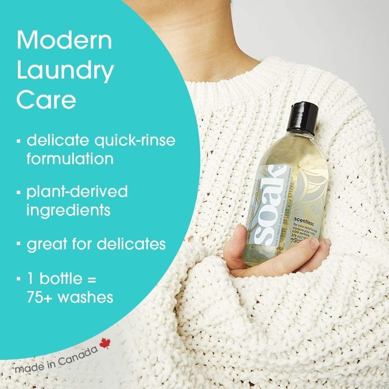 2 Pack Soak Laundry Soap, No Rinse, Plant Derived Hand Wash Detergent, Scentless gallery
