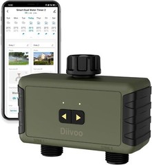 Bluetooth Water Timer 2 Zone Smart Sprinkler Irrigation for Garden Lawn Hose