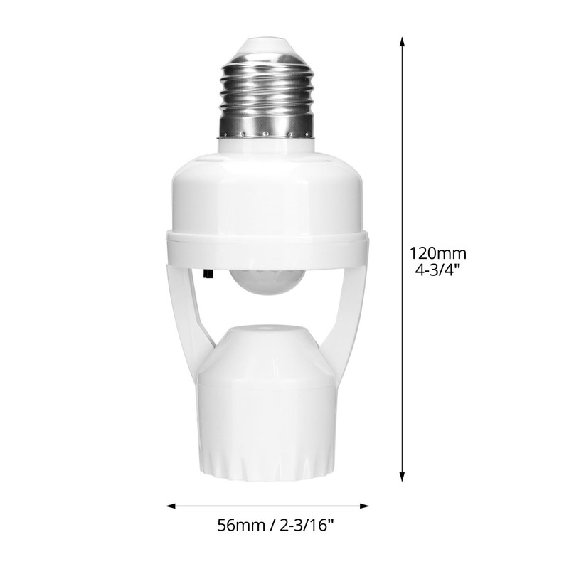 Motion Sensor Light Socket E26/E27 PIR Motion Activated Socket 60W Max gallery