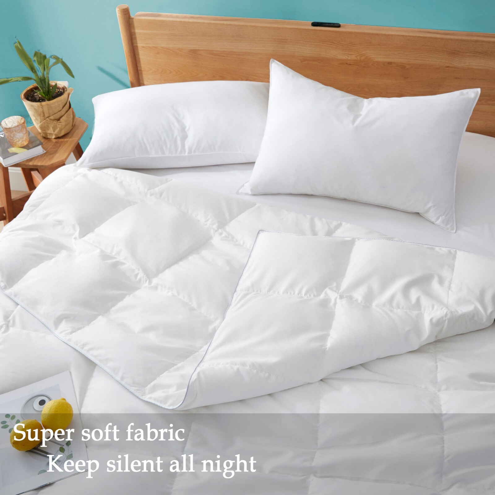 Hot Sleeper Oversized Blanket Summer Cooling Lightweight Comforter Down Feather gallery