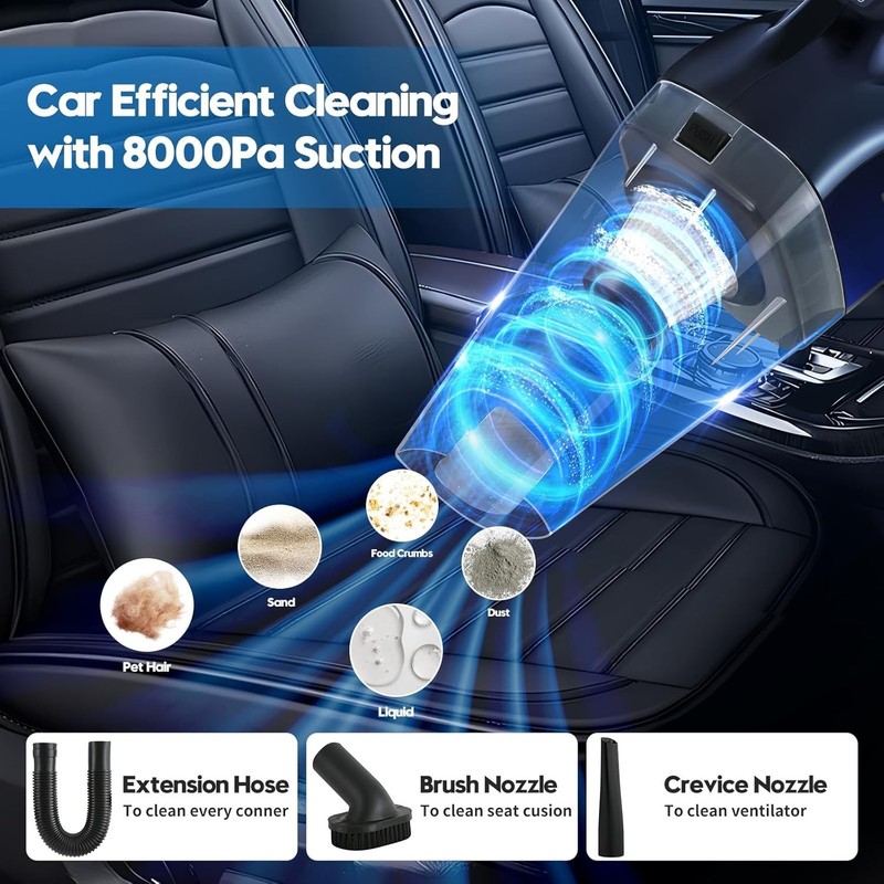 Kit De Limpieza Microfibra 45 Pcs Para Carros Interior y Exterior Con Aspiradora gallery