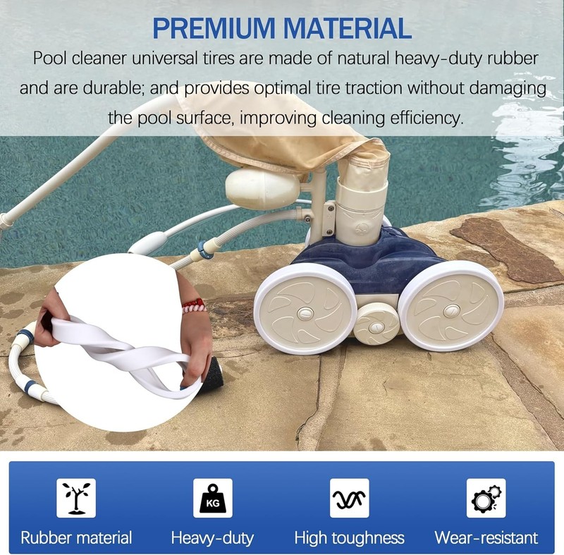 3 PC Pool Cleaner All Purpose Tire Replaces C10 Fits for Polaris 180 280 360 380 gallery