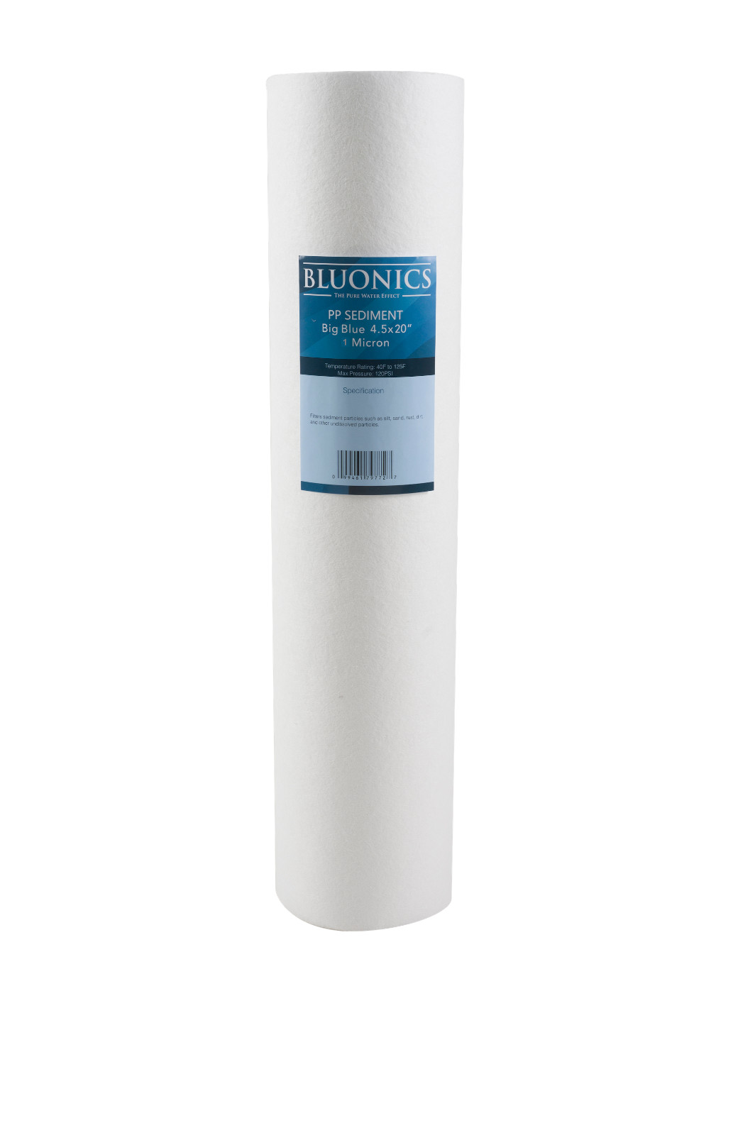 Bluonics 4.5" x 20" Sediment Water Filters (1 Micron) 4 Whole House Cardridges gallery