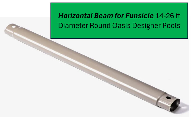 Funsicle Horizontal Beam for Round Pool Warm Grey 14ft to 26 ft Diameter gallery
