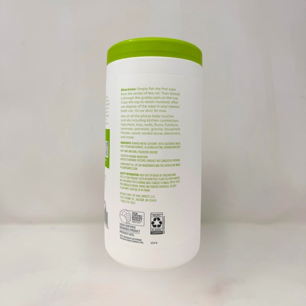 3 Pack - Babyganics All-Purpose Surface Wipes, Fragrance-Free, 75 Count gallery