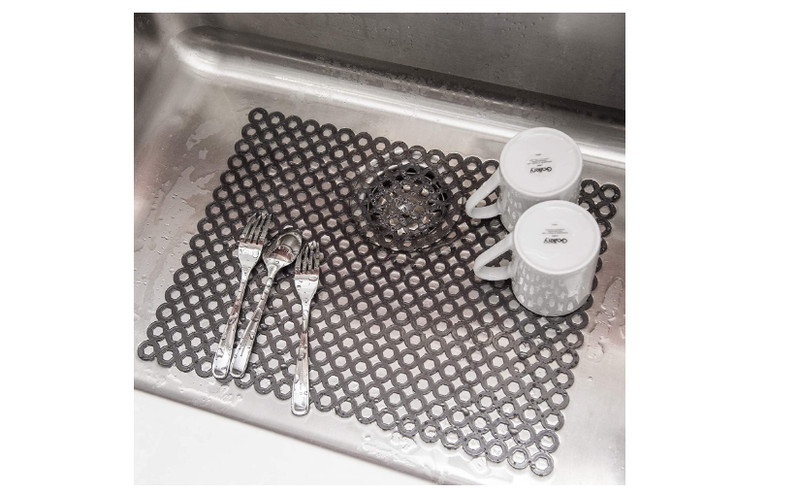 Sink Protector Mat Quick Draining Design Kitchen No Chipping Breaking Dishes Eco gallery
