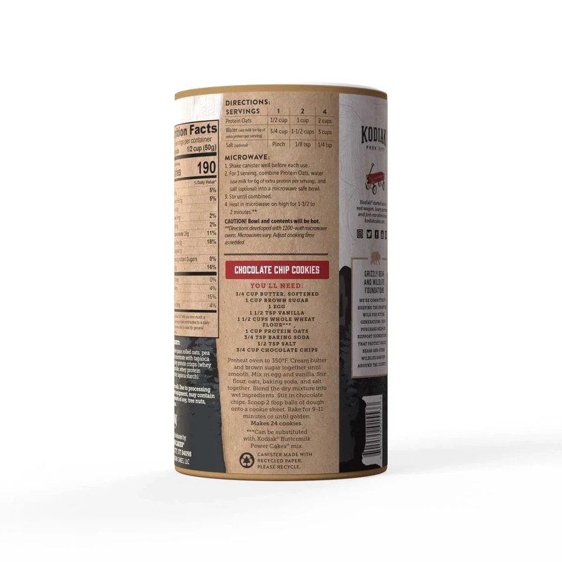 Kodiak Protein-Packed Classic Rolled Oats, 16 Oz Canister.. gallery