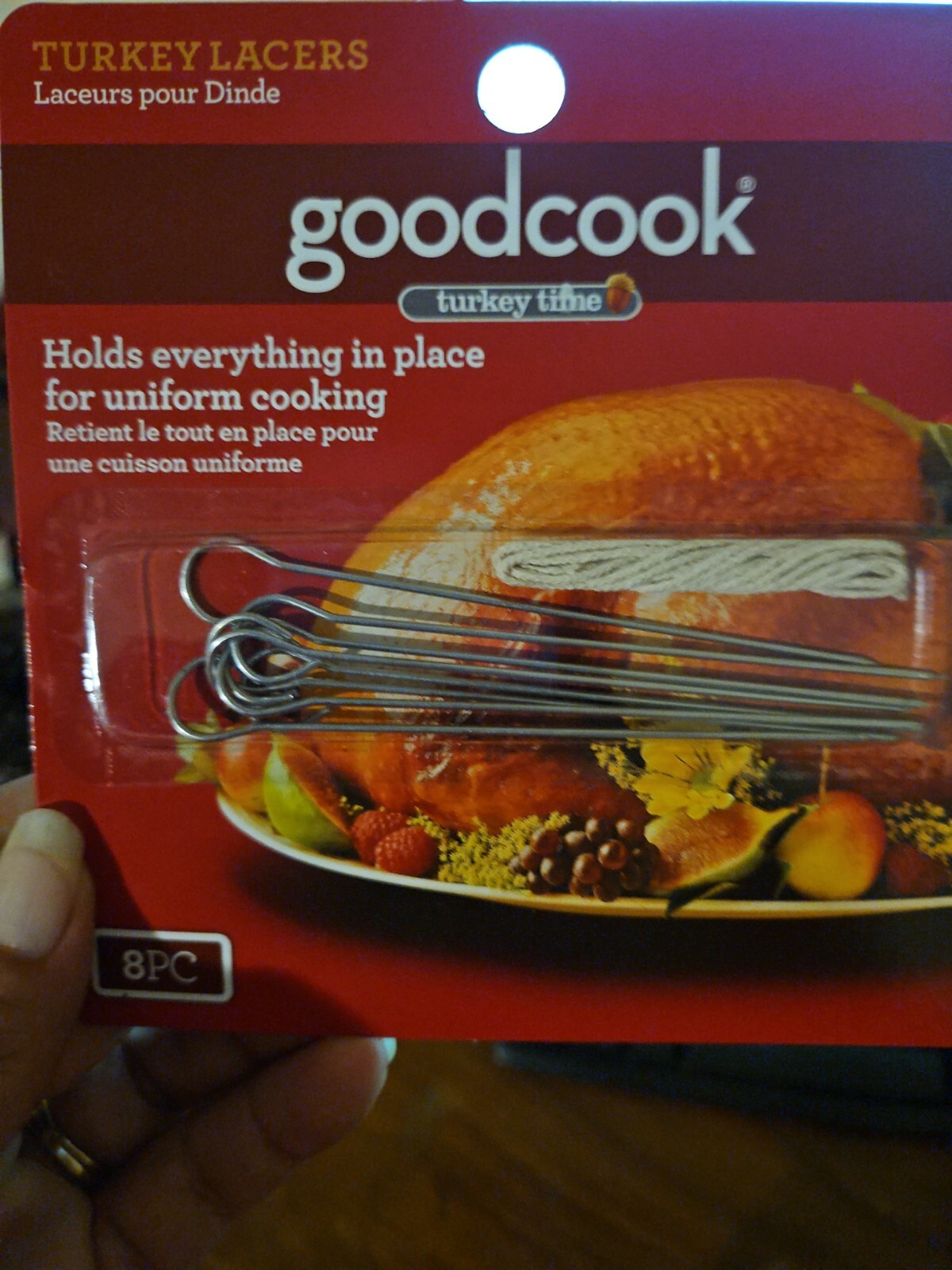 (5) Good Cook Turkey Time Turkey Lacers with String 8 Pieces Each 4 THANKSGIVING gallery