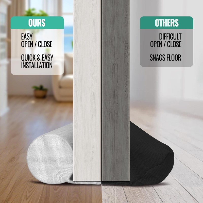 ‌‌OSAMEDA Door Draft Stopper – 36 Inch Adjustable Under Door S gallery