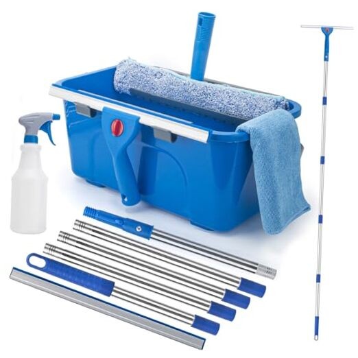 Window Cleaning Kit for Home and Commercial Use, 6 Ft Long Handle Professional gallery