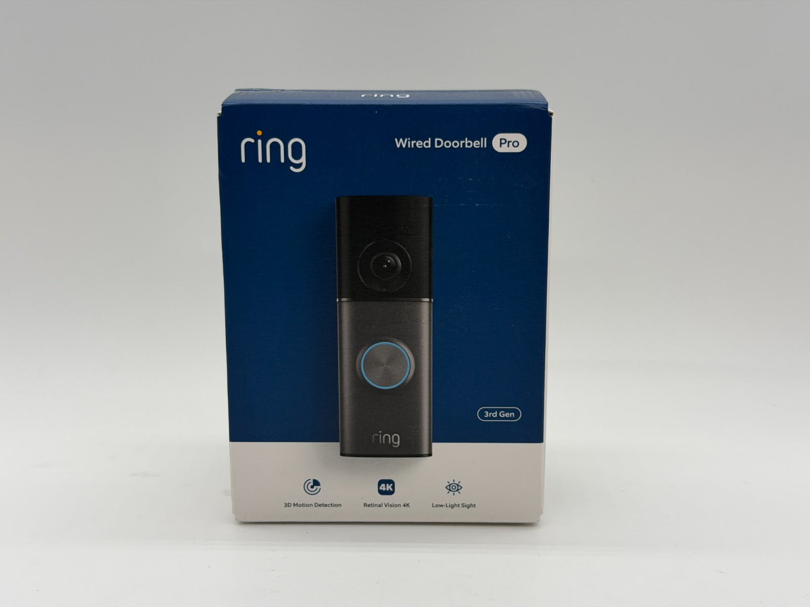 Ring Wired Doorbell Pro (3rd Gen) - 4K Retinal Vision 3D Motion Deep Silver NEW gallery