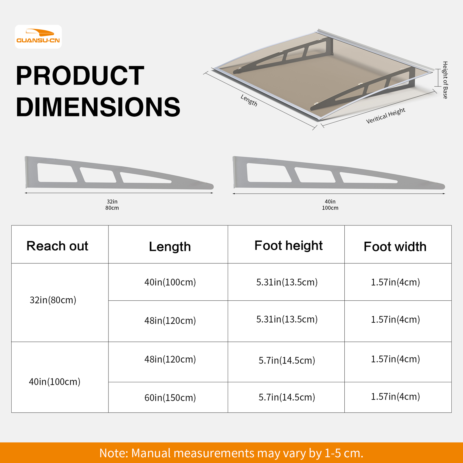 DIY Metal Window Awning Door Canopy Polycarbonate Solid Panel Outdoor Rain Cover gallery