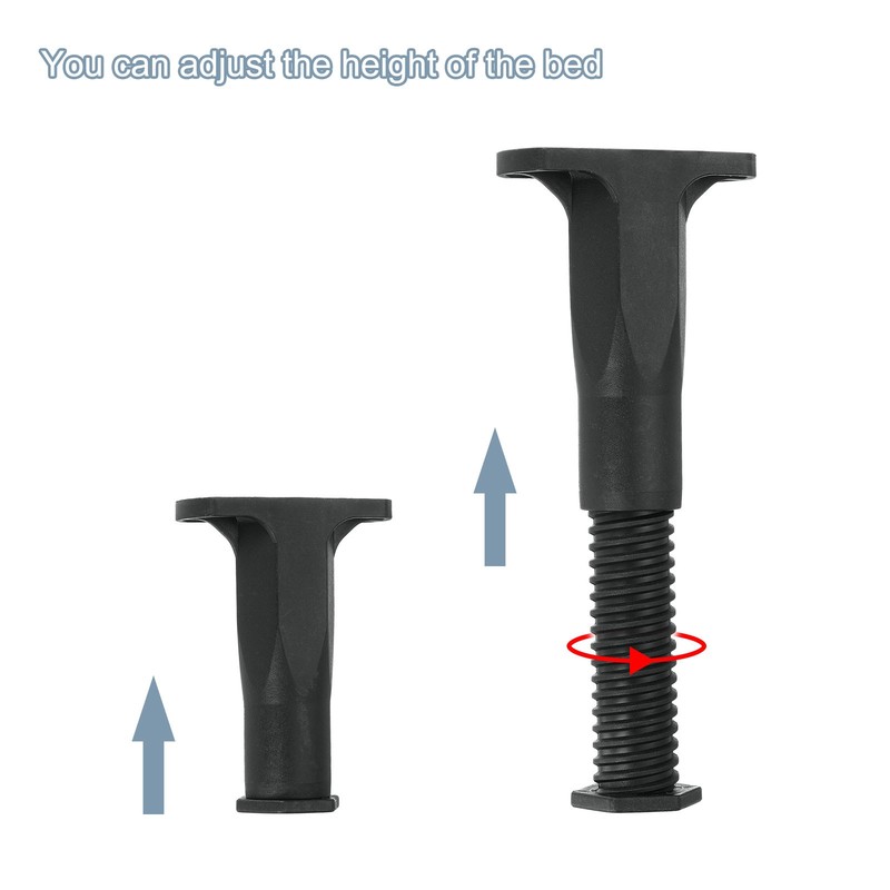 2Pcs Adjustable Bed Frame Support Legs 4 Inch Bed Center Slat Support Leg gallery