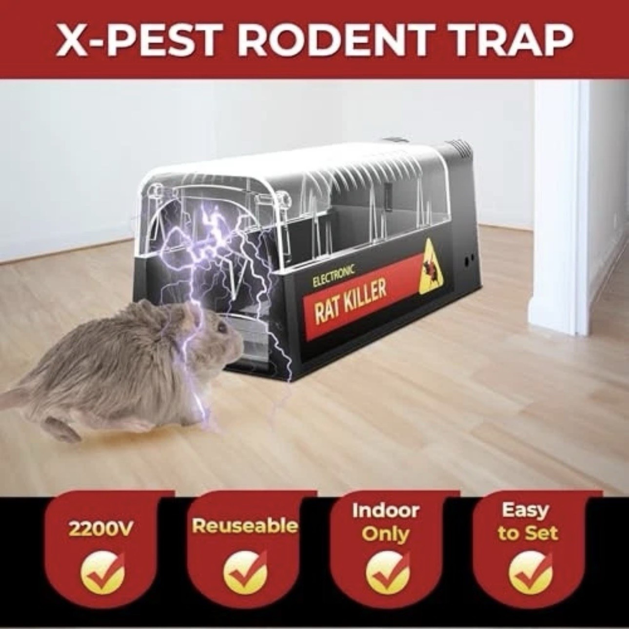 Electronic Mouse Trap Mice Rat Killer Victor Pest Control Electric Rodent Zapper gallery