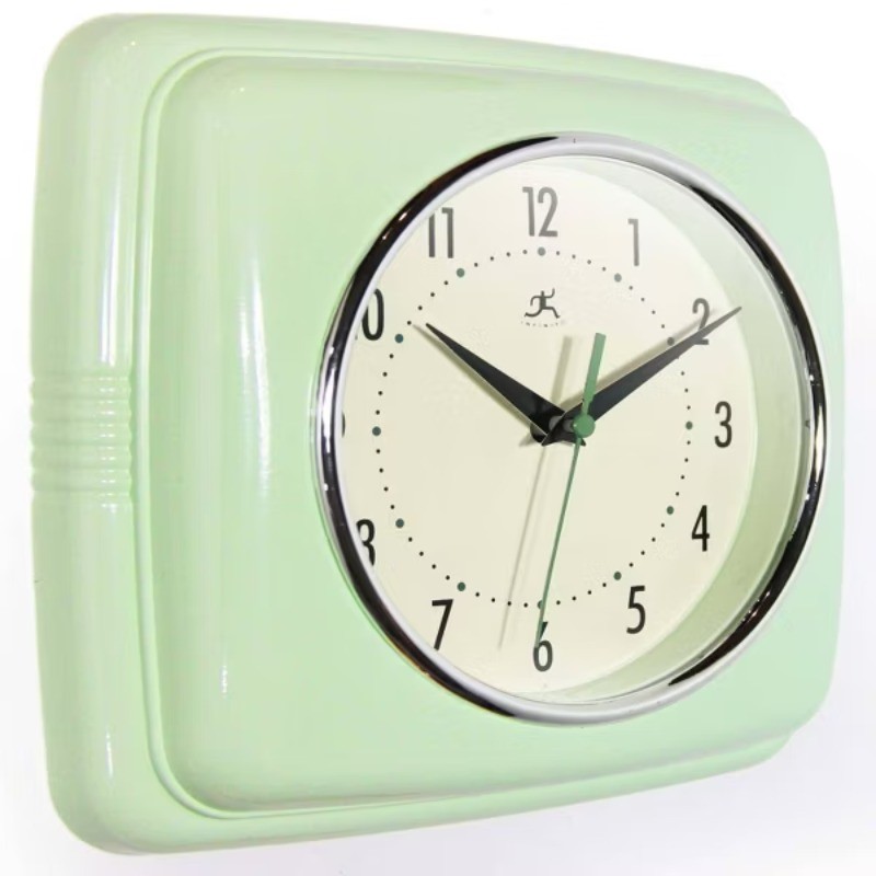 9.25" Square Retro Wall Clock gallery