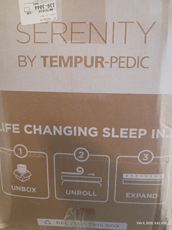 Serenity Tempur-Pedic 3 Inch Memory Topper Restorative Sleep King 80x76"x3” gallery