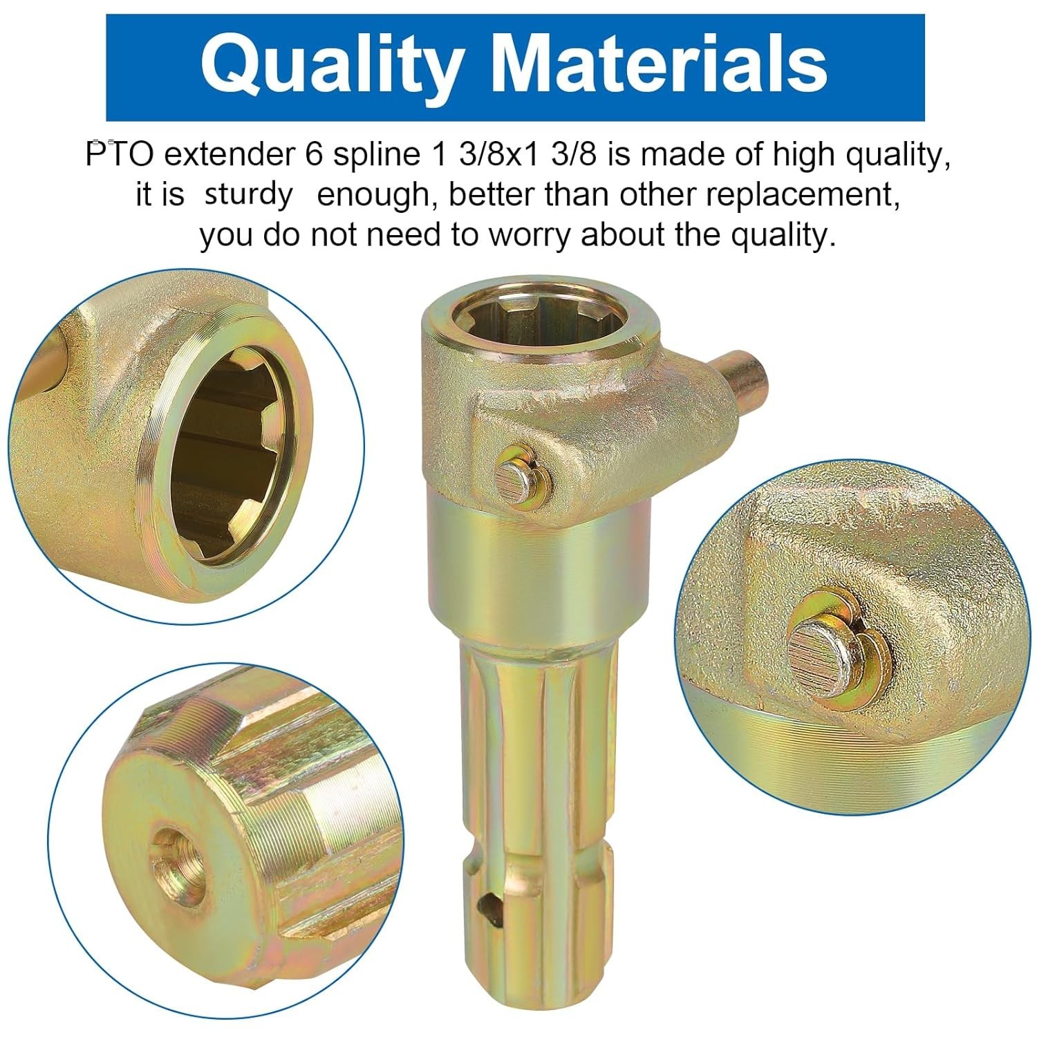 New Upgraded PTO Extender 1-3/8" & 6 Spline Female1-3/8" & 6 Spline Male70HP ... gallery