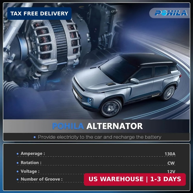 11573N Alternator Compatible with 2011 2012 2013 Honda Odyssey V6 3.5L, 2012 201 gallery