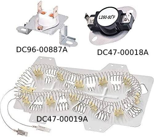 DC47-00019A Dryer Heating Element DC47-00018A&DC96-00887A fit for Samsung