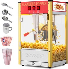 Commercial Popcorn Machine Maker Popper Countertop Style 8-Ounce Kettle 32 Cups
