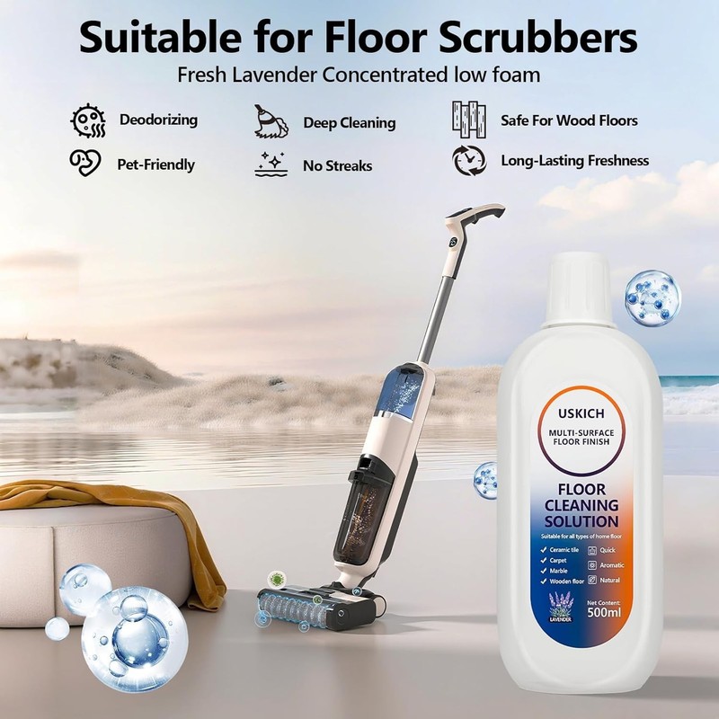 34 FL OZ Multi-Surface Floor Cleaner - Gentle & Effective for Roborock & Tineco gallery
