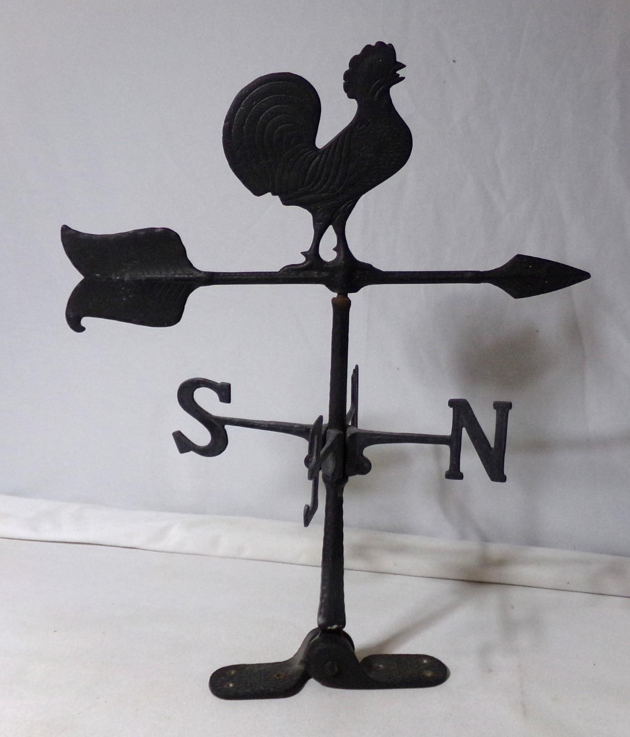 Die Cast Aluminum Rooster Good Directions Weather Vane C.W. gallery