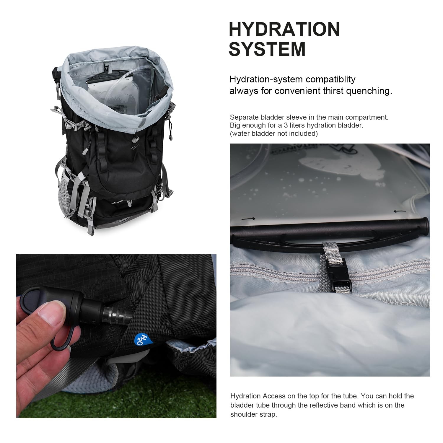 80L Internal Frame Backpack for Man & Women Backpacking Hiking Backpack with ... 4
