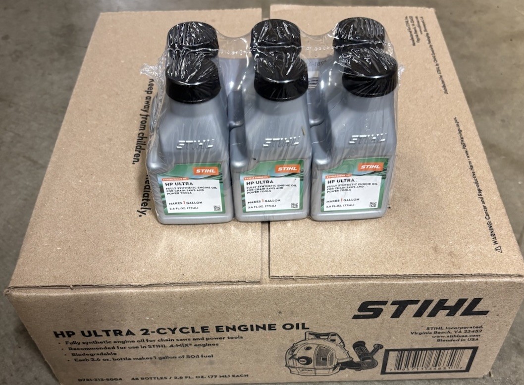 Stihl 2 Cycle Hp Ultra Synthetic Engine Oil Mix 2.6 Oz 1 Gallon 48 Pack (1 Case) gallery