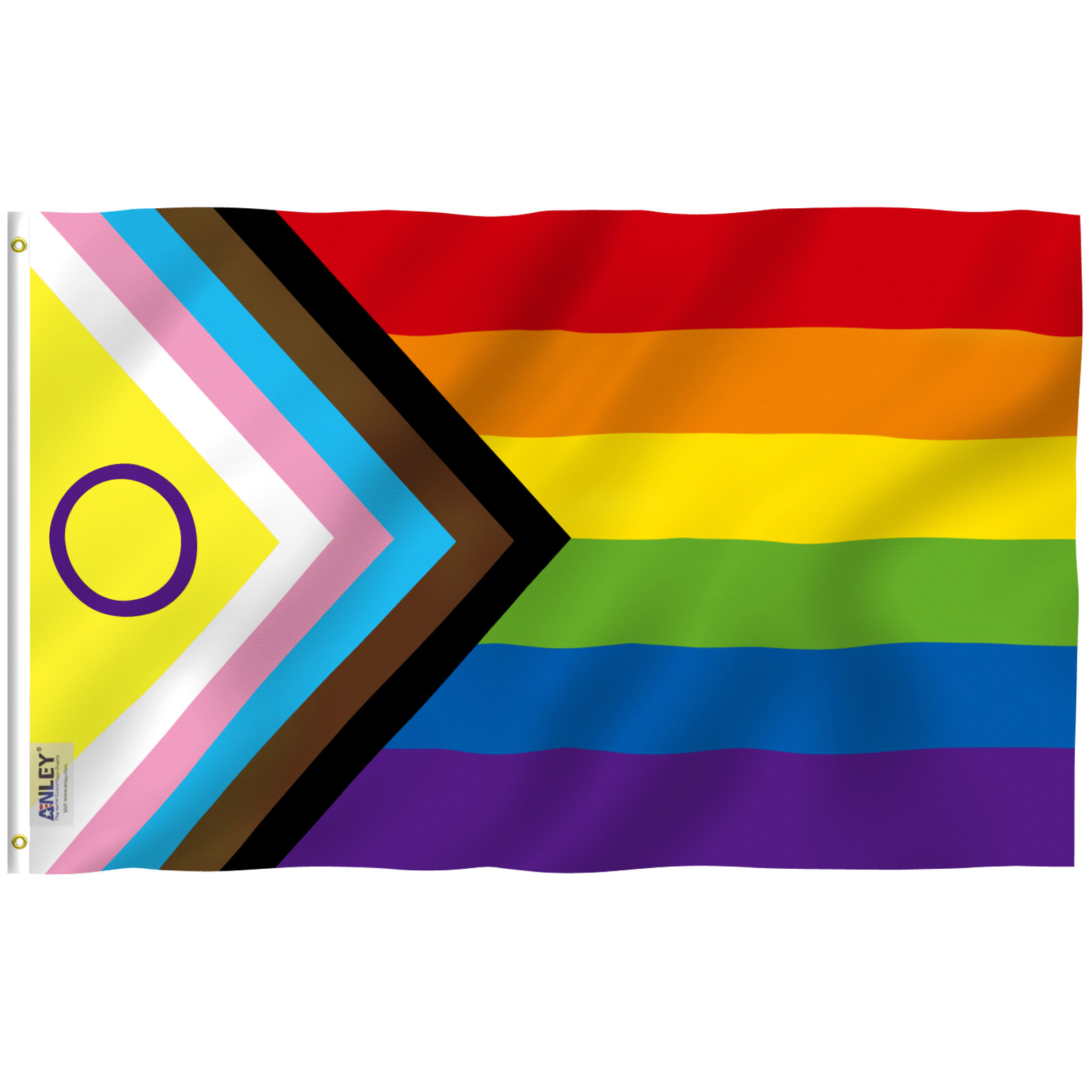 Anley Fly Breeze New Intersex Inclusive Progress Pride Flag Rainbow LGBT Flag gallery