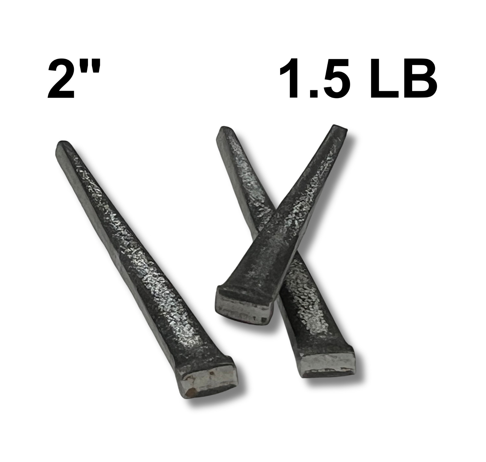2" Square Cut Nails 1.5lb Antique Style Rustic Square Head Nails for Restoration gallery