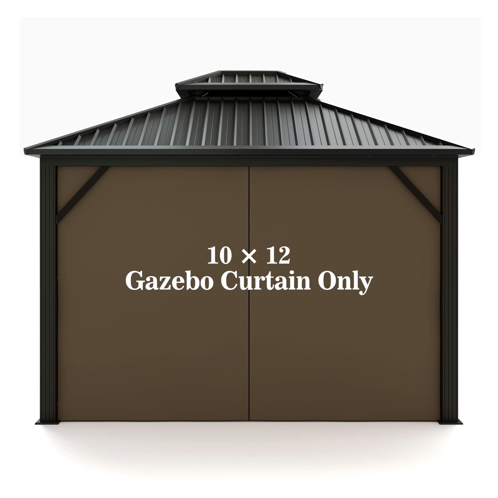 Gazebo Universal Replacement Privacy Curtain – Hugline 10' x 12'Gazebo Side Wall gallery