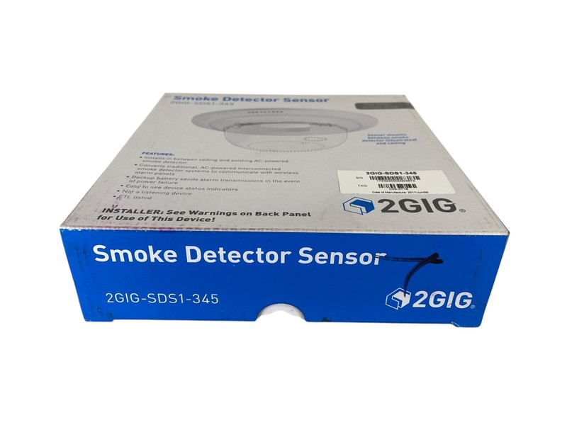 2GIG Smoke Detector Sensor Transmitter 2GIG-SDS1-345 Smoke Ring (New) gallery