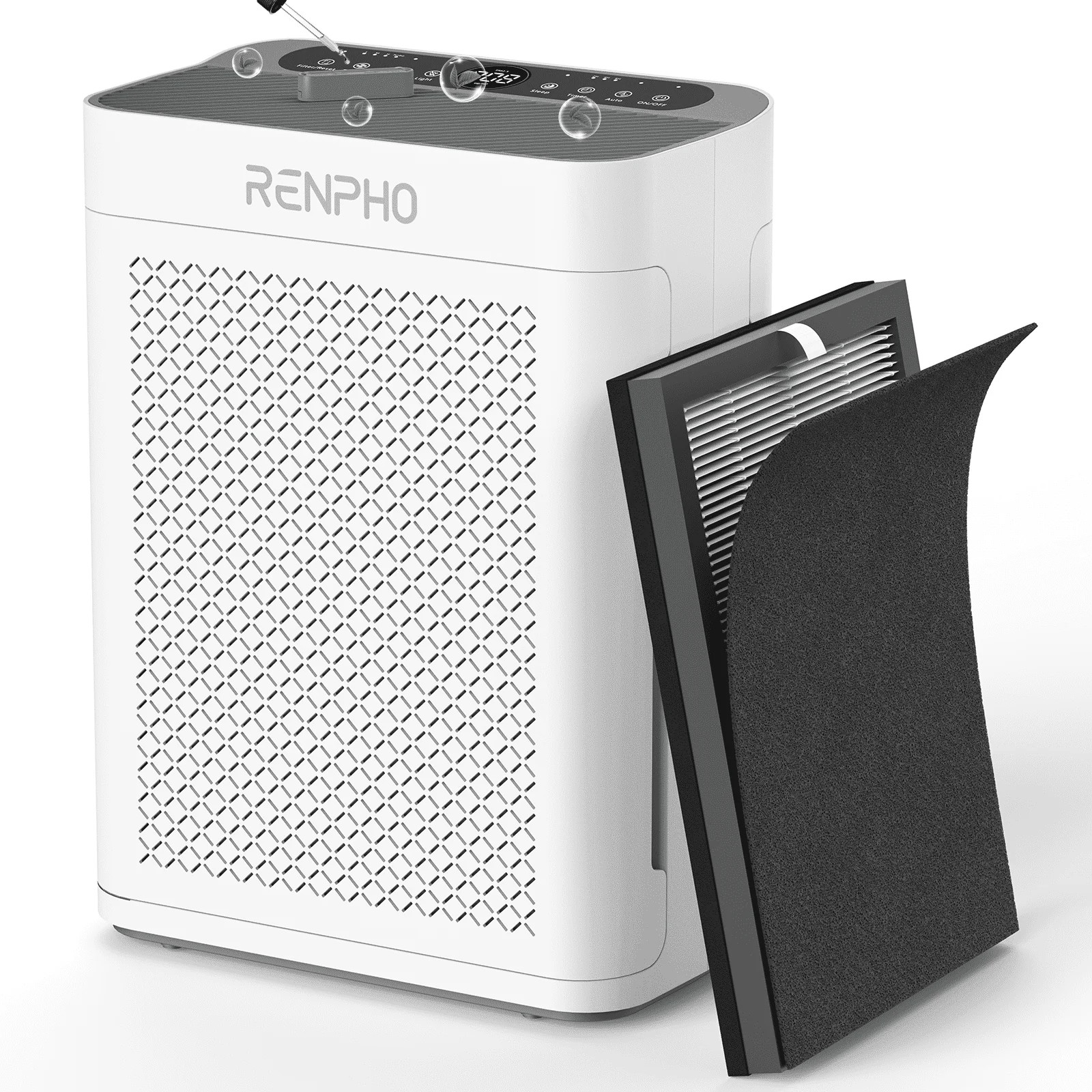 RENPHO Air Purifier for Large Room up to 3000 Sq.ft, Double Washable HEPA Filter gallery