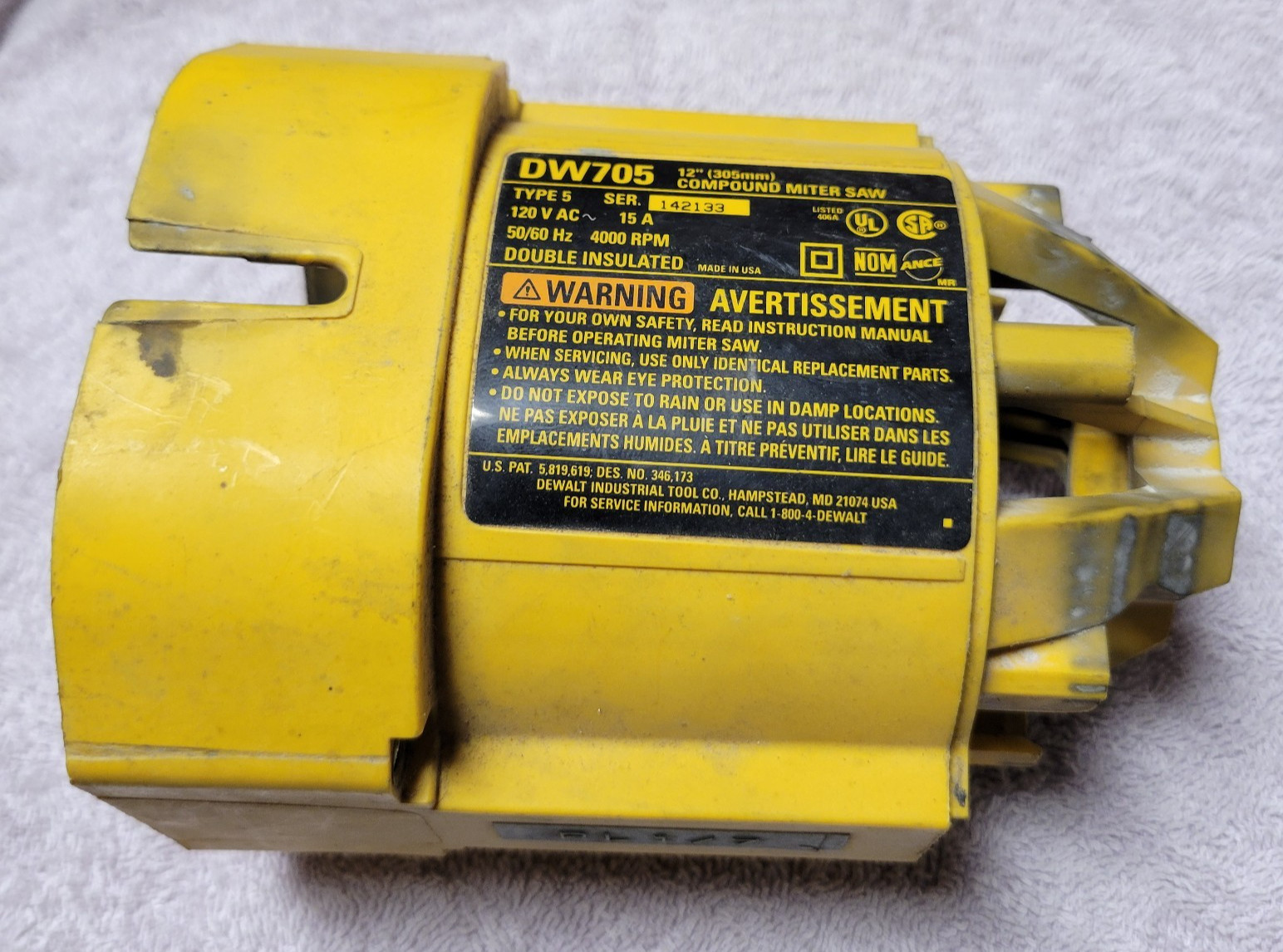 Used DEWALT 389786-05 FIELD CASE FOR DEWALT DW705 BEARING OD 1-1/8" SEE BELOW gallery